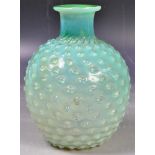 VINTAGE ART DECO IRRIDESCENT GLASS HOBNAIL VASE