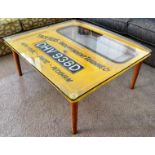 ONLY FOOLS & HORSES - RELIANT REGAL VAN DOOR CUSTOM COFFEE TABLE