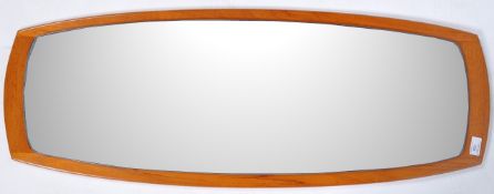 RETRO VINTAGE 1960'S TEAK WOOD FRAMELESS WALL MIRROR