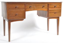 MID CENTURY WALNUT DESK / DRESSING TABLE CHEST