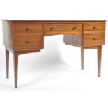 MID CENTURY WALNUT DESK / DRESSING TABLE CHEST