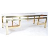 GUY LEFEVRE - MAISON JANSEN - BRASS & LUCITE COFFEE TABLE