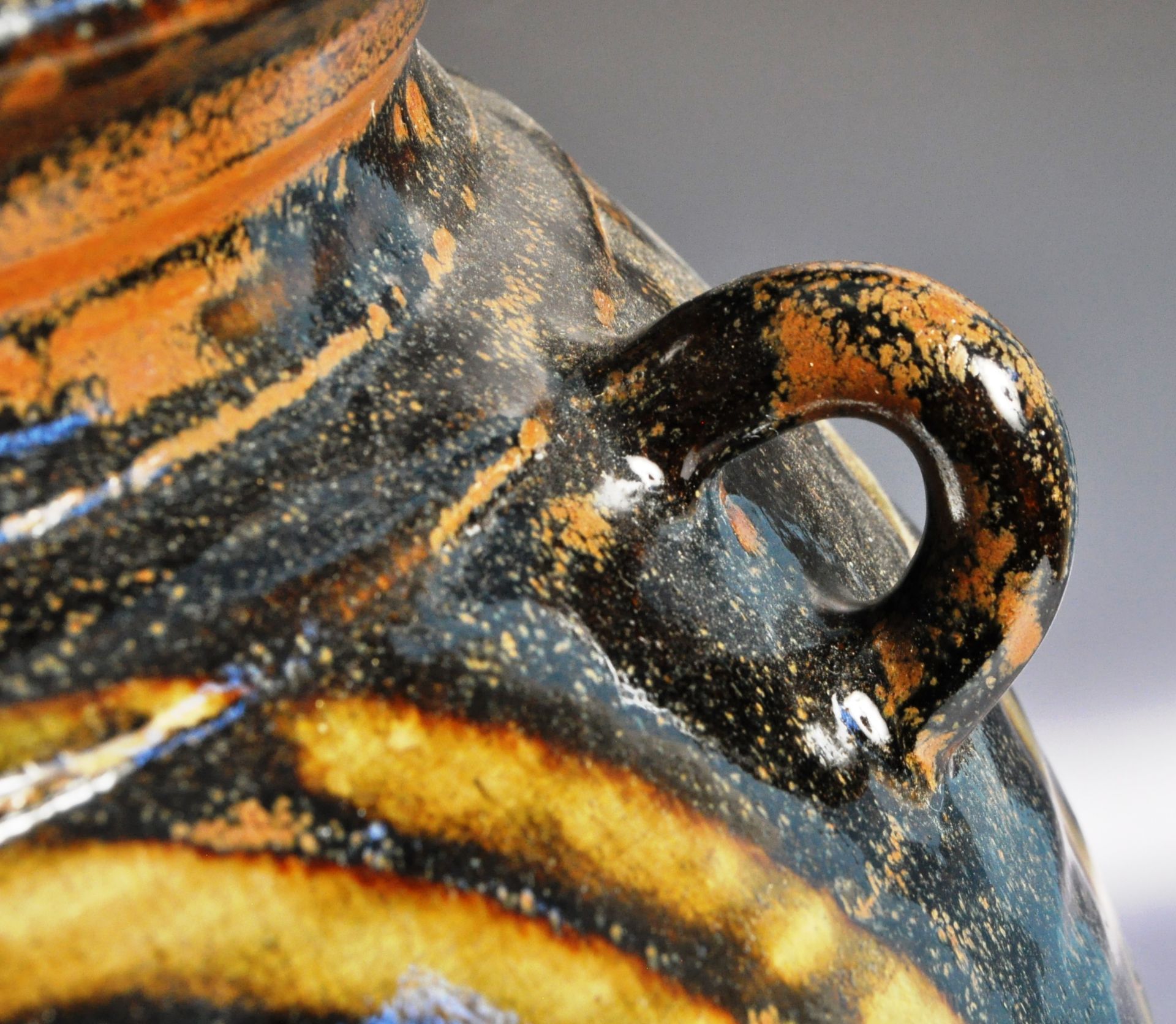 MATTHEW BAYMAN b1959 - STUDIO ART POTTERY VASE - Image 4 of 7