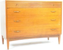 WRIGTON FURNITURE - VINTAGE TEAK WOOD CHEST OF DRAWERS