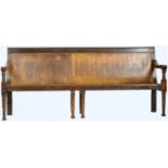 LARGE ANTIQUE 19TH CENTURY FRENCH FRUITWOOD BENCH