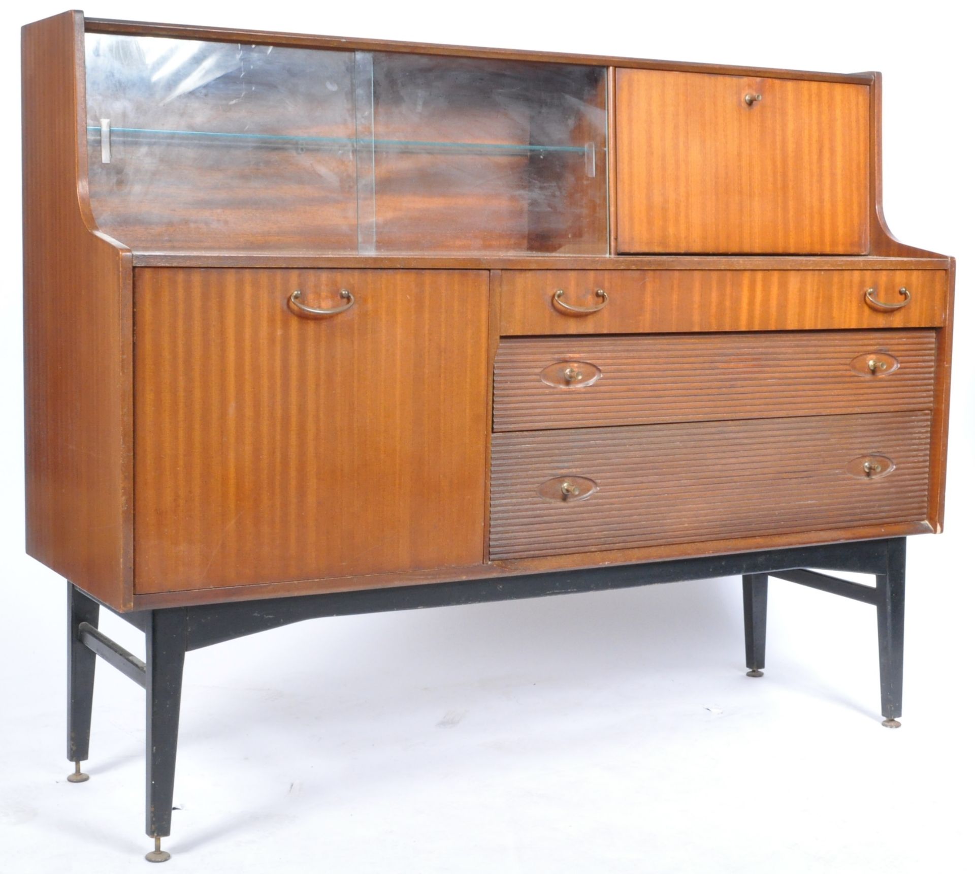 NATHAN FURNITURE - RETRO VINTAGE SIDEBOARD / COCKTAIL CABINET