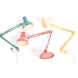 COLLECTION OF RETRO HCF DANISH ANGLEPOISE LAMPS