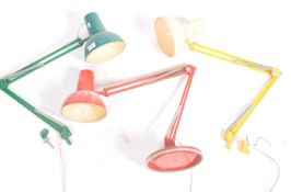 COLLECTION OF RETRO HCF DANISH ANGLEPOISE LAMPS