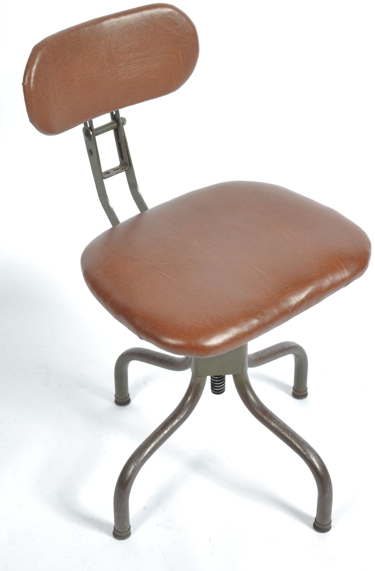 EVERTAUT - VINTAGE INDUSTRIAL MACHINISTS ADJUSTABLE CHAIR - Image 2 of 5