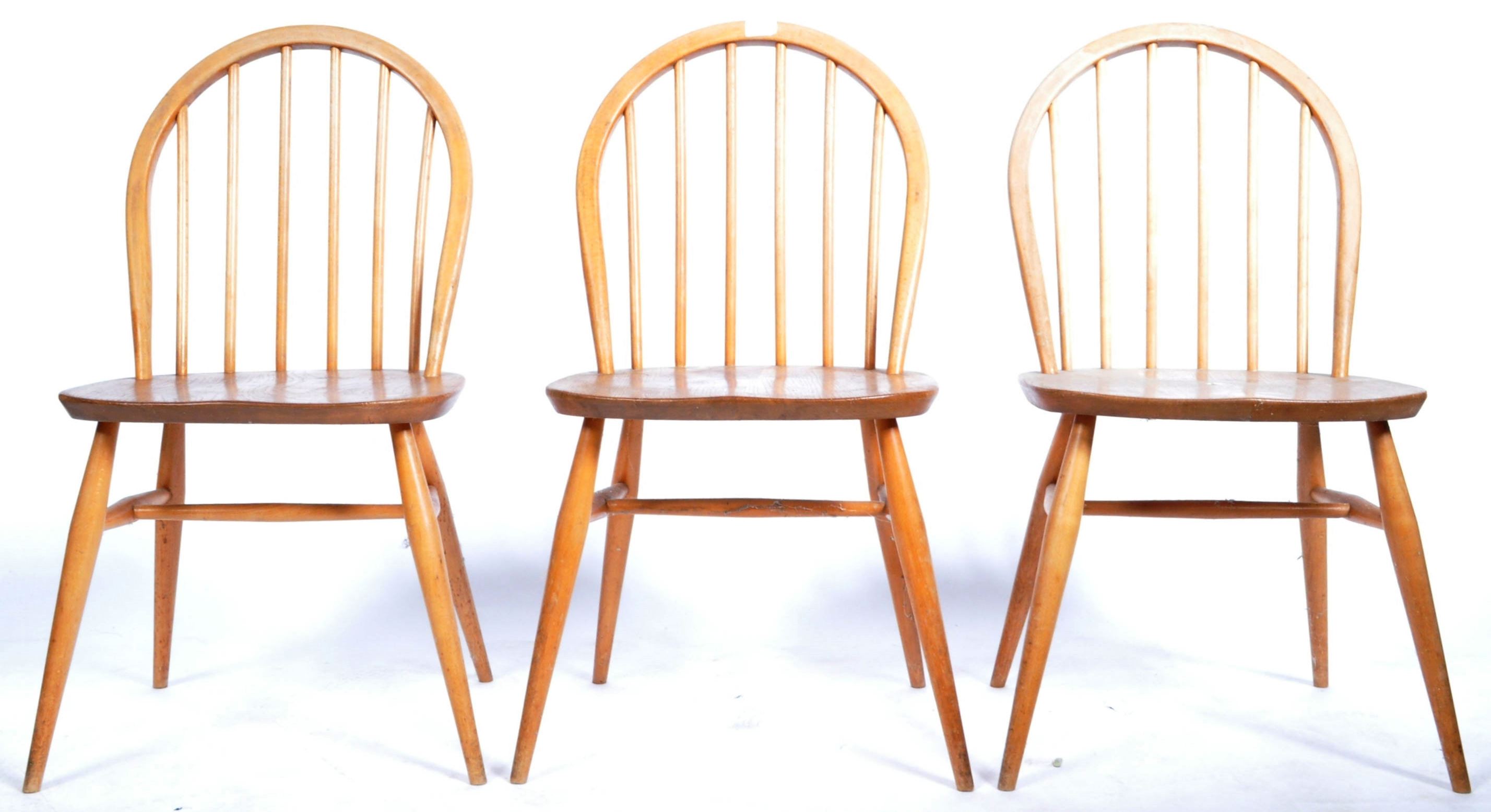LUCIAN ERCOLANI - ERCOL - SET OF MODEL 370 DINING CHAIRS - Image 8 of 8