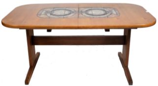 GANGSO MOBLER - MID CENTURY TILE TOPPED DINING TABLE