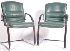 MARTIN STOLL FOR GIROFLEX MATCHING PAIR OF OFFICE ARMCHAIRS