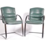 MARTIN STOLL FOR GIROFLEX MATCHING PAIR OF OFFICE ARMCHAIRS