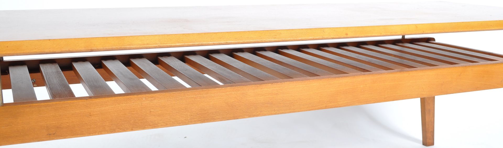 ORIGINAL 1960'S DANISH TEAK WOOD FLOATING TOP COFFEE TABLE - Image 5 of 5