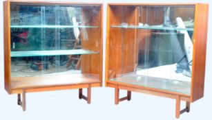 TURNIDGE OF LONDON MATCGING PAIR OF BOOKCASE CABINETS