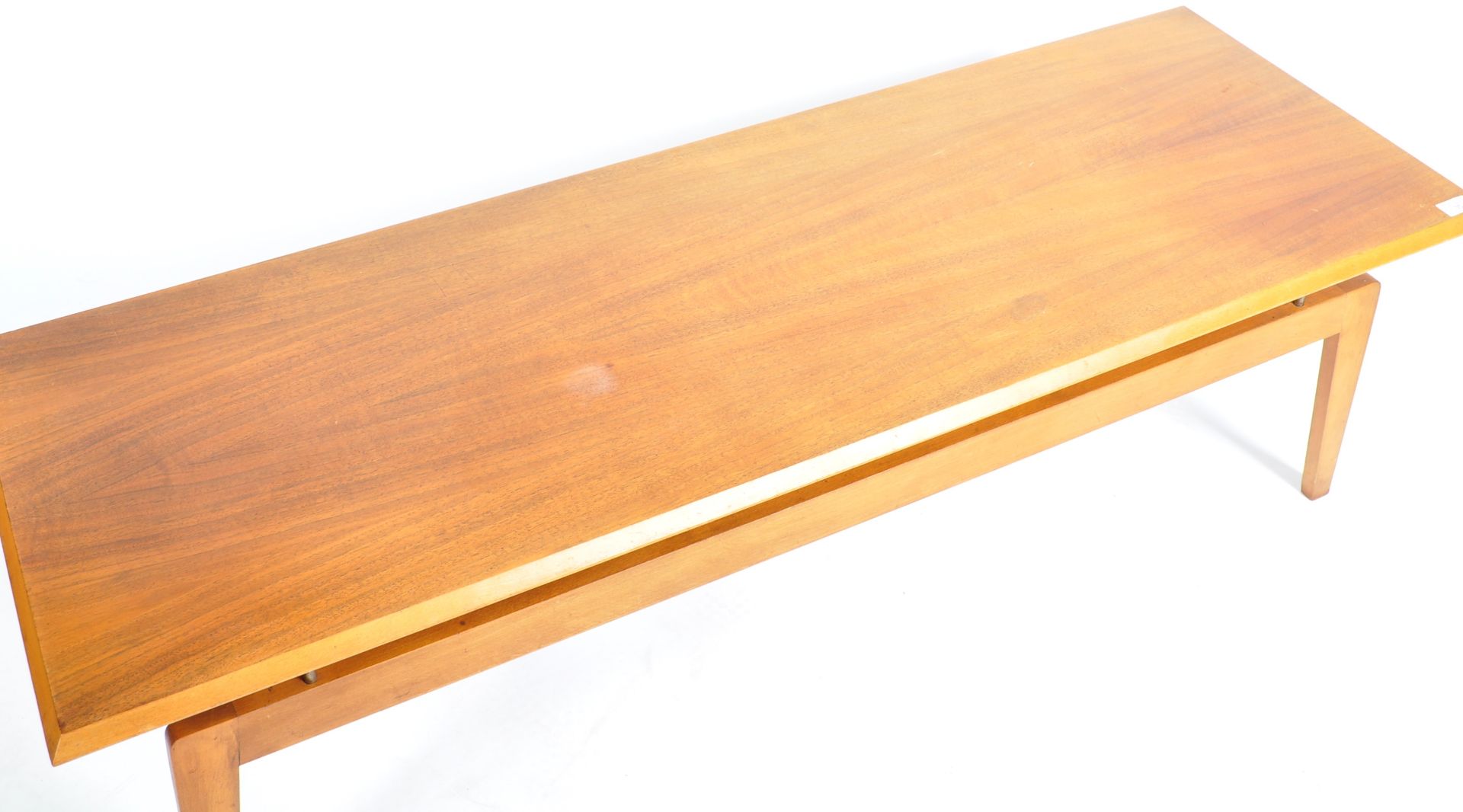 ORIGINAL 1960'S DANISH TEAK WOOD FLOATING TOP COFFEE TABLE - Image 4 of 5