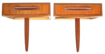 VICTOR B WILKINS - G PLAN - FRESCO - PAIR OF TEAK BEDSIDES