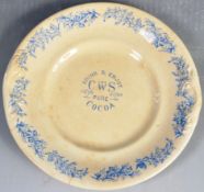 ANTIQUE CWS DRINK & ENJOR PURE COCOA ADVERTISING PLATE