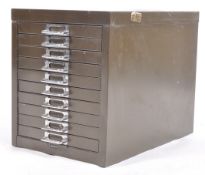 ORIGINAL 1950'S INDUSTRIAL BISLEY DESKTOP FILING CABINET