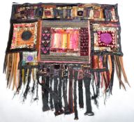 FAITH LOY PLAUT - ABSTRACT LARGE WALL HANGING TAPESTRY PATCHWORK