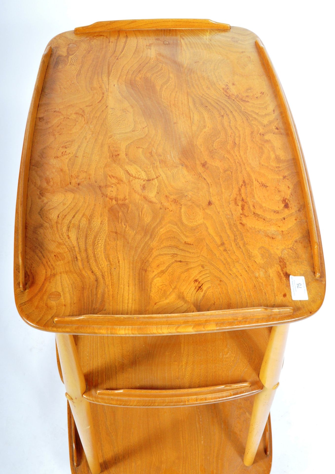 ERCOL MODEL 458 RETRO VINATGE BEECH AND ELM DRINKS TROLLEY - Image 4 of 6