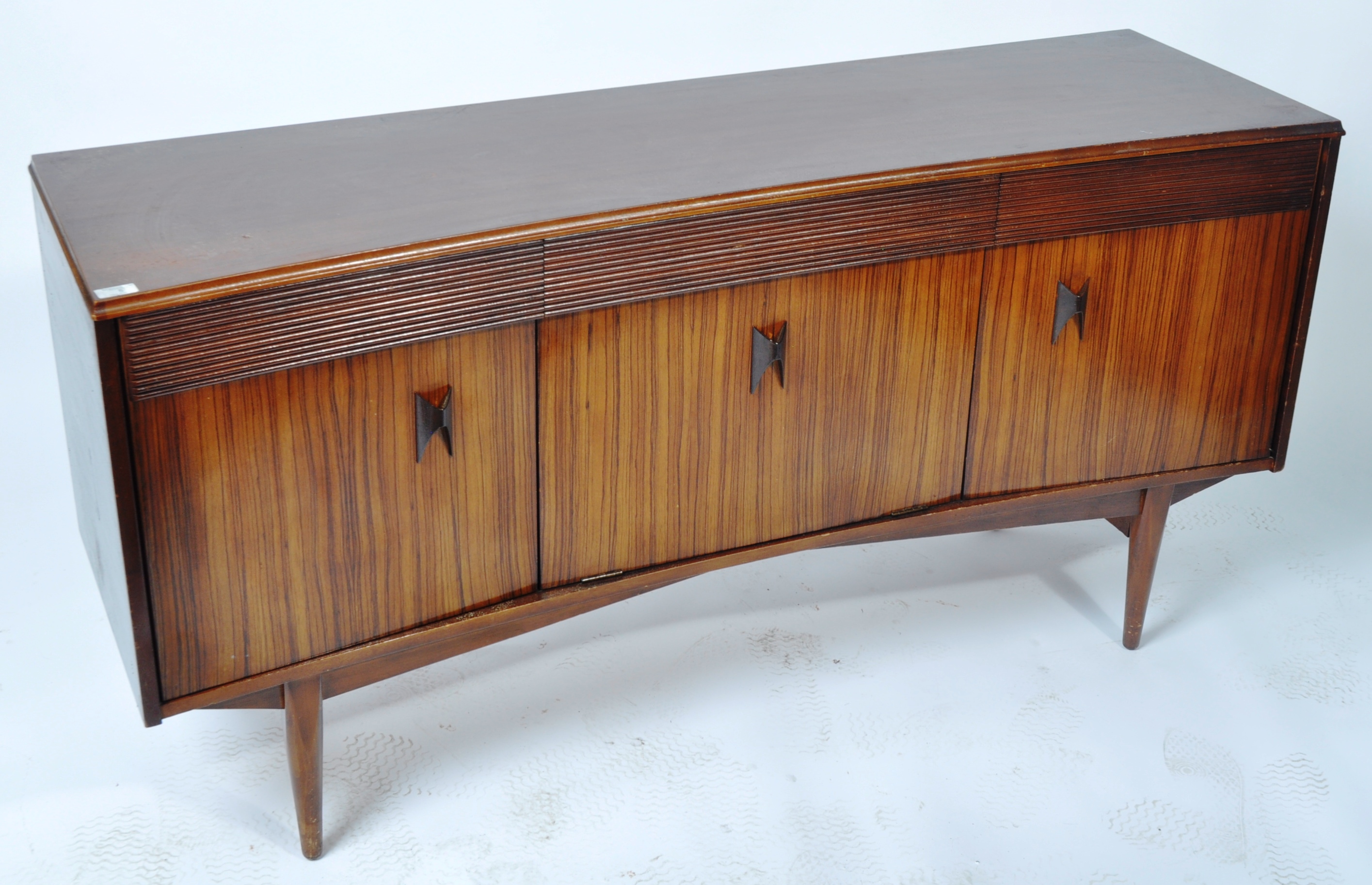 ELLIOTS OF NEWBURY ZEBRANO AND TEAK SIDEBOARD - Image 2 of 6