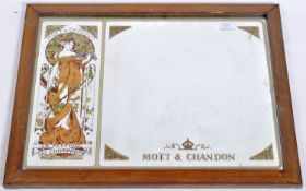 RETRO MOET CHANDON ADVERTISING CHAMPAGNE MIRROR