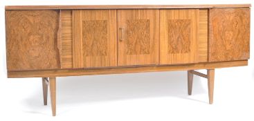 RETRO VINTAGE WALNUT FORMICA BEAUTILITY COCKTAIL SIDEBOARD