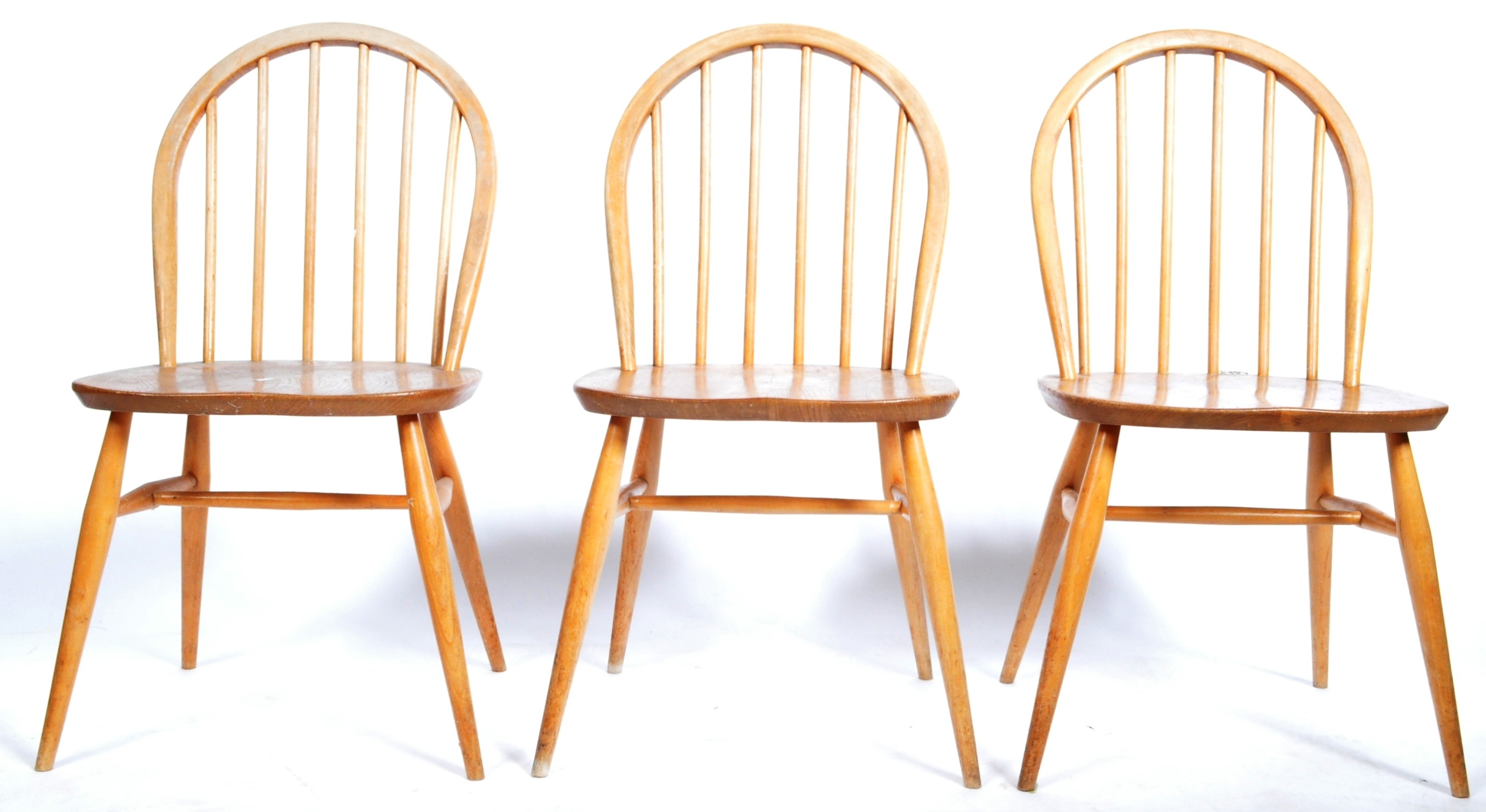 LUCIAN ERCOLANI - ERCOL - SET OF MODEL 370 DINING CHAIRS - Image 2 of 8
