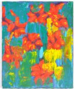 FRANCES BILDNER - MODERN ART -TROPICAL II - ACRYLIC PAINTING