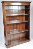 ANTIQUE 20TH CENTURY TALL OAK LIBRARY BOOKCASE