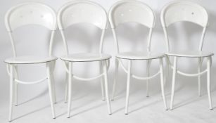 MATCHING SET OF FOUR THONET STYLE CAFE BISTRO CHAIRS