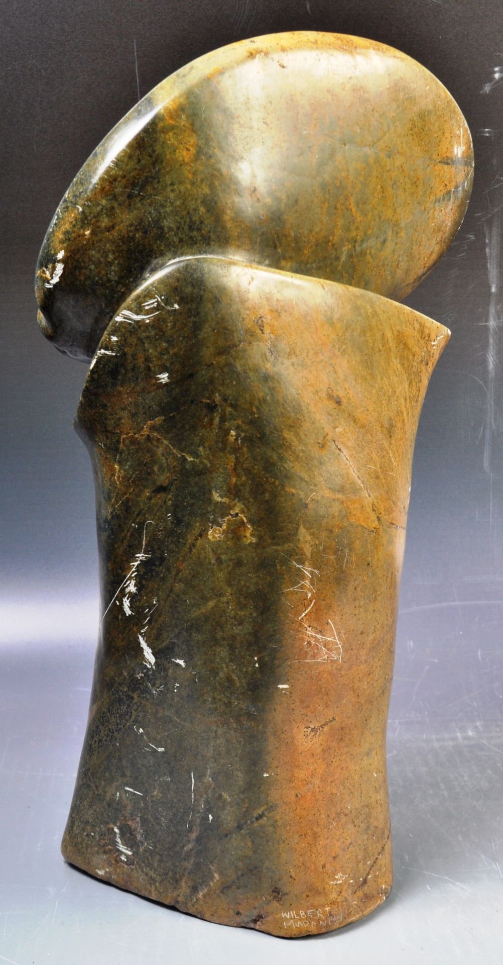 ATTRIBUTED TO DAVID GOPITO ZIMBABWE SHONA STONE FIGURE - Image 5 of 6