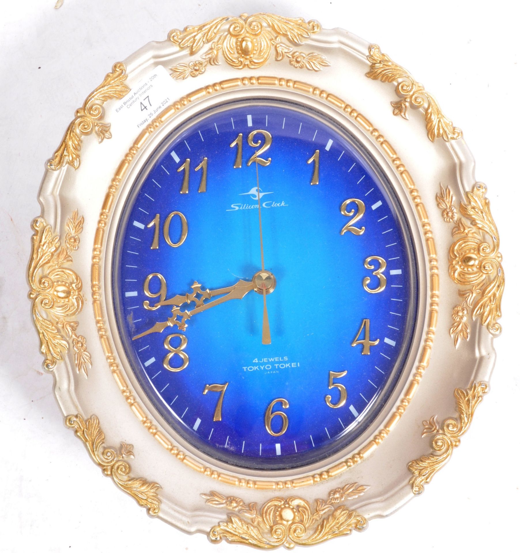 RETRO VINTAGE TOKYO TOKEI SILICON WALL HANGING CLOCK