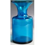 PER LUTKEN - HOLMEGAARD - CARNABY BLUE GLASS VASE
