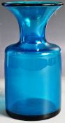 PER LUTKEN - HOLMEGAARD - CARNABY BLUE GLASS VASE