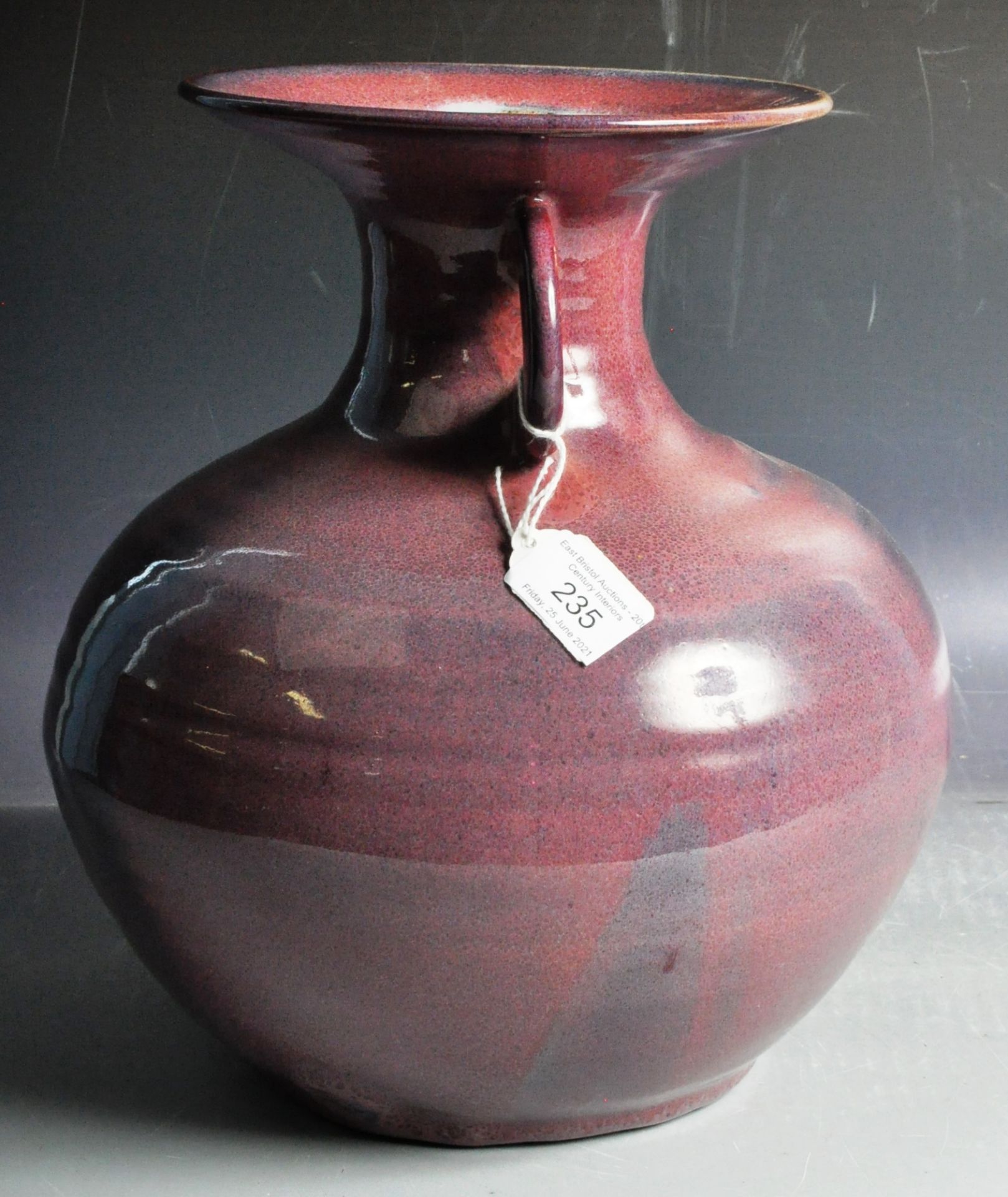 MATTHEW BAYMAN b1959 - STUDIO ART POTTERY VASE - Image 6 of 7