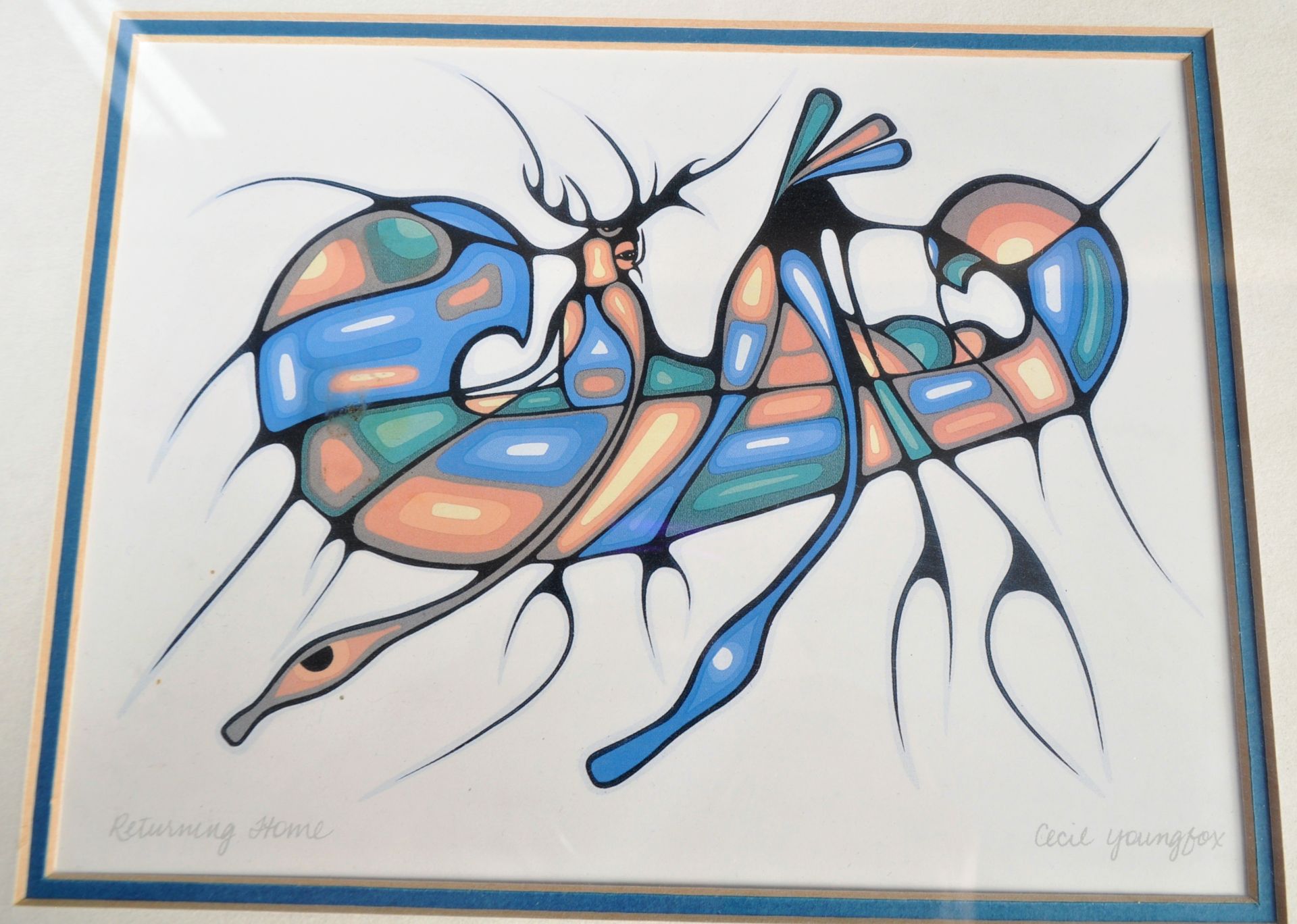 NORVAL MORRISSEAU - CANADIAN ARTIST - SET OF THREE SIGNED PRINTS - Image 2 of 7