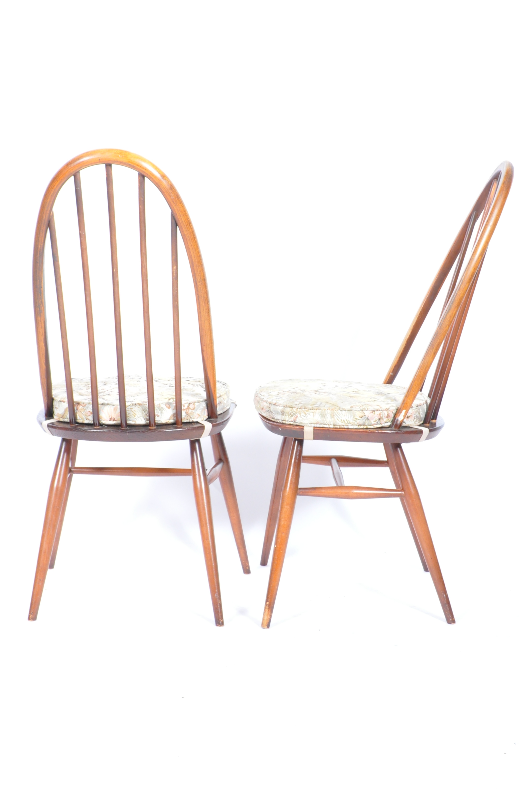 ERCOL QUAKER WINDSOR PATTERN SET OF FOUR DINING CHAIRS - Image 7 of 8