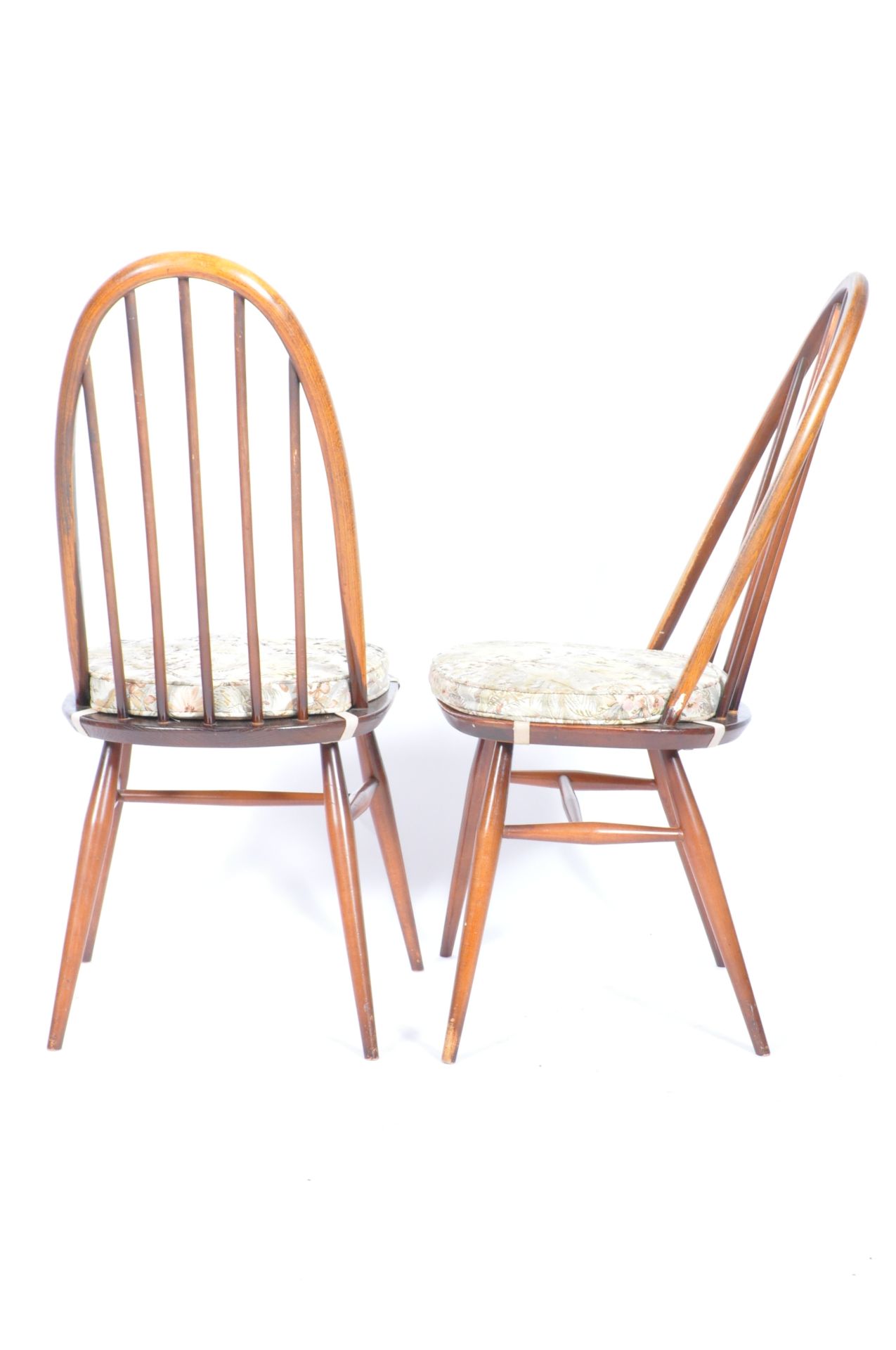 ERCOL QUAKER WINDSOR PATTERN SET OF FOUR DINING CHAIRS - Image 7 of 8
