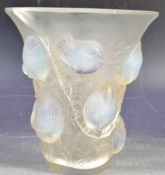 ORIGINAL SIGNED RENE LALIQUE SAINT FRANÇOIS FRENCH GLASS VASE