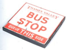 THAMES VALLEY - BUS STOP ENAMEL SIGN