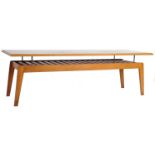 ORIGINAL 1960'S DANISH TEAK WOOD FLOATING TOP COFFEE TABLE