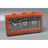 RETRO VINTAGE BAKELITE DESK CLOCK PERPETUAL CALENDAR