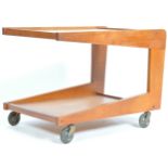 SIKA MOBLER MID CENTURY TEAK TWO TIER DRINKS SERVING TROLLEY