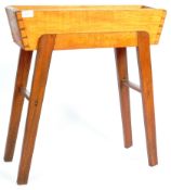 RETRO VINTAGE TEAK & OAK WOOD PLANTER STAND