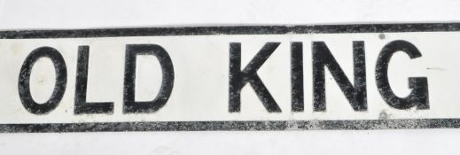20TH CENTURY ALUMINUM PAINTED STREET NAME SIGN