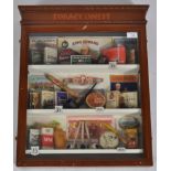 IMPRESSIVE TOBACCONIST CABINET FRAMED DISPLAY