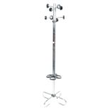 RETRO VINTAGE CHROME TUBULAR COAT / HAT STAND