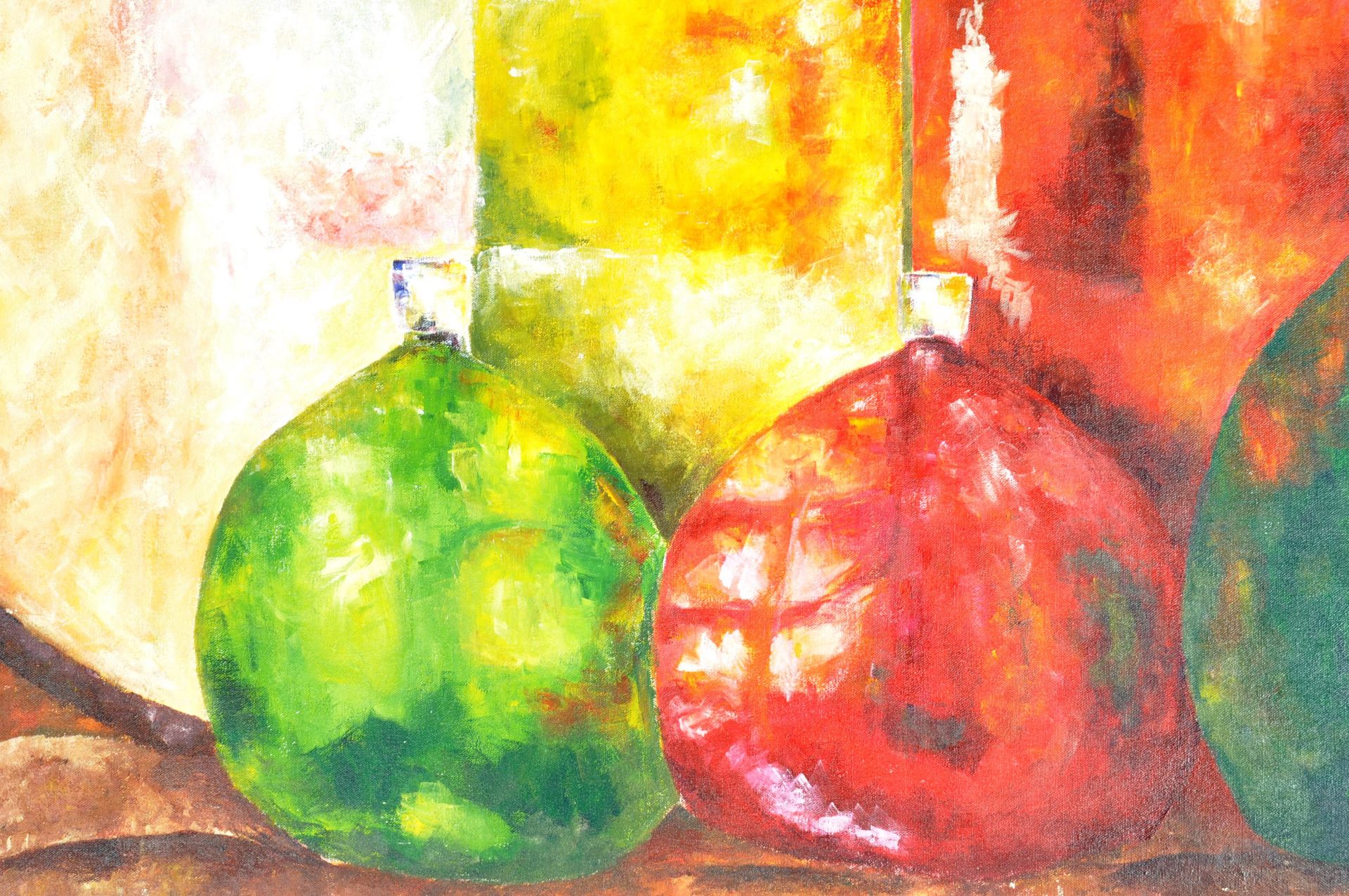 HEATHER RICHARDS - LARGE STILL LIFE PAINTING ON CANVAS - Image 3 of 6